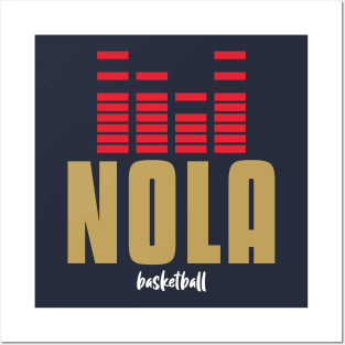 NOLA music basketball Posters and Art